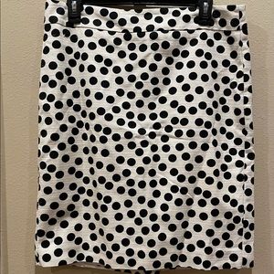 Ann Taylor Polka Dot Pencil Skirt (Size: 10)